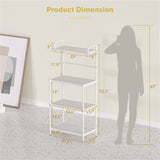 4 layer storage shelf white 83440110
