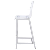 Clear and Chrome Bar Stools B062P145576