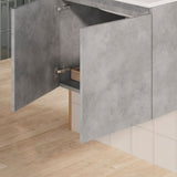 DAX Malibu Single Vanity Cabinet 24 Inches Cement B2702P226982