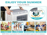 3 in 1 Portable Evaporative Cooler,Indoor,Outdoor,2353CFM Personal Air Cooler,7.9 Gal Large Water 95960706