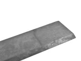 Cutting Edge Bucket Hardened Unpainted 30MnB Silver Fits for Skid Steer Loader 72"x4"x1/2" 66742630
