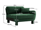 Lucas RSF sofa W/Pillow Polyester -Green W3041P337471