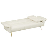 70.1 "futon sofa bed, convertible double sofa bed with folding armrests for living rooms and small W2290P147463
