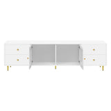 U-Can 70.9'' Modern TV Stand for TVs up to 75 Inches, Entertainment Center with Glass Door, 4 N724P224767K