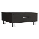 ZNTS Beijing Coffee Table, One Drawer, Four Legs -Black B20091896