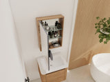 20'' Bathroom Mirror Cabinet with Storage,Wall Mounted Medicine Cabinet with Mirror Door,Adjustable W999P470282