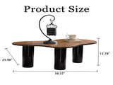 Cloud Coffee Table Modern Colour Combination Coffee Table Easy Assembly Coffee Table for Living Room W3081P352098