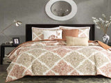 6 Piece Printed Quilt Set with Throw Pillows Multi King/Cal King B03597397