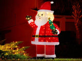 6FT Lighted Santa Christmas Yard Decorations, Pre-lit Pull Up Santa Waving Hand with 180 LED Warm 40320224