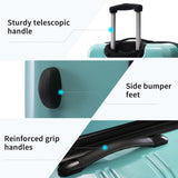 Hardshell Luggage Sets 3 Piece Gradient Color Expandable Suitcase with Spinner Wheels and TSA Lock N732P184448M