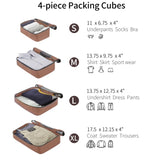 4 Piece Luggage Set Suitcase Set, ABS Hard Shell Lightweight Expandable Travel Luggage with 4 PP313145AAD