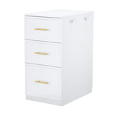 Salon Station Cabinet , White, 6 Drawers with 2 Hair Dryer Rings, 15mm PVC VacuumFormed Door, 15mm 15099828