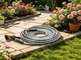 100 ft Metal Garden Hose, Rust Proof Water Hose with 10 Function Nozzle, No-Kink & Flexible 25842948