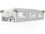 10x30ft Pop Up Canopy, Portable Instant Canopy Tent with 8 Sidewalls for 47765489