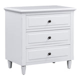 U_STYLE 3-Drawer Nightstand Storage Wood Cabinet WF319366AAK