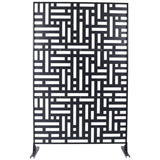 Outdoor & Indoor Privacy Metal Privacy 76" H48" W, Freestanding Decorative Privacy W465P193192