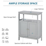 Bathroom Storage Cabinet Grey 47124825