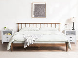 40*30*63cm Simple And Modern White Cabinet, MDF Spray Paint, High Legs, Two Drawers, Bedside Table 93586563
