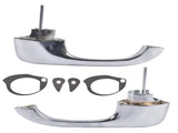 2x Chrome Exterior Door Handles Fits for Chevy Camaro Pontiac Firebird 1967-1969 44247993