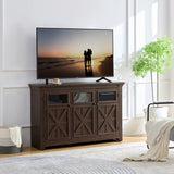 3 Doors Cabinet Farmhouse Buffet Sideboard Cabinet, Farmhouse TV Stand Barn Design Three doors W2275P149114