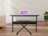 GEP-110 61 Key Lighting Keyboard with Piano Stand, Piano Bench, Built In 27709618