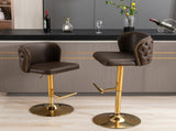 Furniture,Swivel Barstools Adjusatble Seat Height, Modern PU Upholstered Bar Stools with the whole 76385710