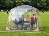 77FT Clear Pop Up Sports Tent, Waterproof Windproof PVC Tent for 2-4 People, Transparent Outdoor 00714887