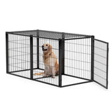 ZNTS Dog Crate 63" Dog Kennel for Small Medium Dogs, Puppy Dog Playpen with Top, Pet Cage, Indoor, W1162P245312