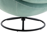 Accent chair TV Chair Living room Chair with Ottoman-TEAL W676P232281