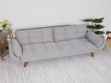75" Flared Arm Convertible Sleeper Sofa-light gray 11297146
