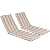 2PCS Set Outdoor Lounge Chair Cushion Replacement Patio Funiture Seat Cushion Chaise Lounge Cushion 59643055