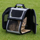 Pet Carrier, Expandable Cat Dog Carrier with Back Extension, Breathable Mesh Travel 47981506