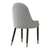 Modern Dining Chairs Set of 2 pcs Faux leather Dining Chair with Metal legs for Living Room/Dining W509P167720
