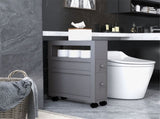 Bathroom Side Storage Cabinet - Gray 61834910