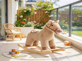 Kids Rocking Horse with Realistic Sounds, Baby Rocker for Boys & Girls with Anti-Tip Limiters 99068688