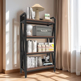 55'' Bakers Rack Storage shelves 4-Level mental and wooden kitchen shelves,Kitchen Organizers and W3387P305917