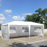 ZNTS 10x20' Outdoor Garden Gazebo Wedding Party Tent Canopy Marquee with 6 Removable Sidewalls W2185P192559