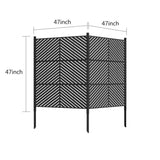 47 x 47 inch Outdoor Privacy Screen Fence Panels All-Weather No-Dig Fence Kit for Air Conditioner, W3077P276911