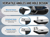 Single Horn Anvil, 110Lbs/50kg Cast Steel Anvil, High Hardness Rugged Round Horn Anvil Blacksmith, W2885P288515
