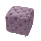 Purple Modern Velvet Upholstered Ottoman, Exquisite Small End Table, Soft Foot Stool,Dressing Makeup W1170103517