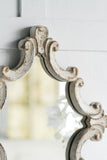 30" x 23.5" Artistic White Diamond Scrollwork Mirror, Home Accent Mirror for Living Room, Entryway, W2078124361