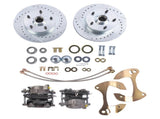 Deluxe Disc Brake Conversion Kit Drilled/Slotted Fits for Chevy Biscayne Bel Air Impala Nomad Del 04487761