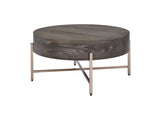 Light Brown and Champagne 1-Drawer Coffee Table B062P209129