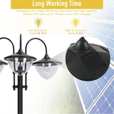 ZNTS 3-head Solar Lamp/Street Light /Outdoor Ready LED Lighting -AS （Prohibited by 04504598