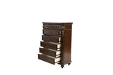 Antique Cherry / Antique Walnut Wooden 1pc Chest Of Drawers Storage Bedroom Furniture Unique Design B011P210738