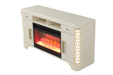 TV Stand With Electric Fireplace in Beige B00969712
