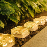 ZNTS Outdoor Solar Lights for Charming Yard Glow / set of 6,Ice Brick Light 98025252