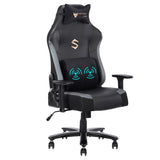 ZNTS Big and Tall Gaming Chair 400lbs Gaming Chair with Massage Lumbar Pillow, Headrest, 3D Armrest, W1521P175980