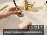 Kitchen Faucet with Pull Down Sprayer Industrial 1 Handle 1 Hole Or 3 Hole Faucet for Farmhouse 80026152