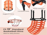 Basketball Hoop Return - 4 Hooks for 18" Standard Rims, 2lbs Lightweight, Indoor/Outdoor Use 74130657